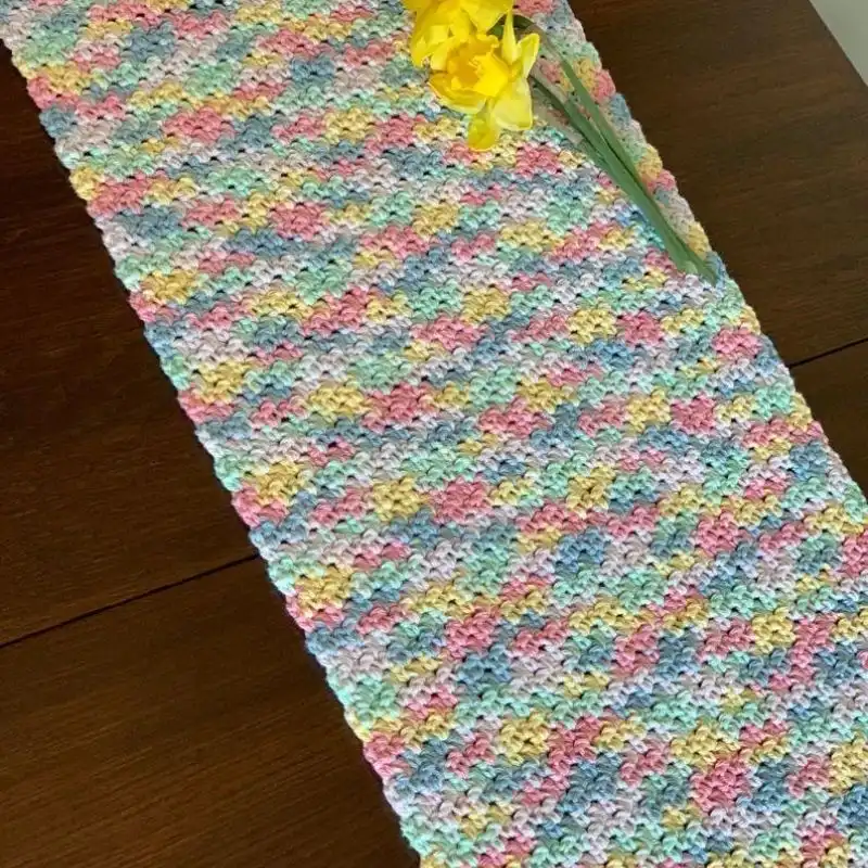 Cotton Farmhouse Table Runner Crochet Pattern