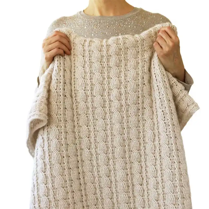 Crochet Cable Blanket Pattern