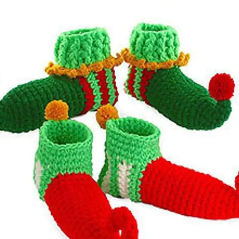 Crochet Christmas Elf Shoe Pattern