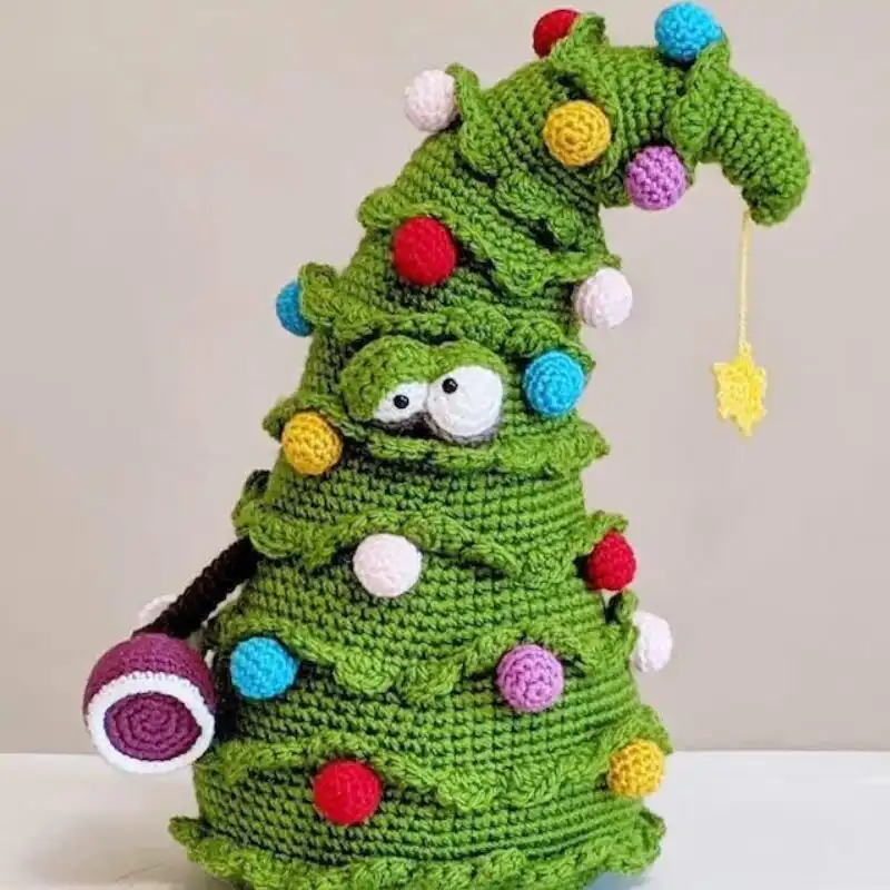 Crochet Christmas Tree Doorstop Pattern