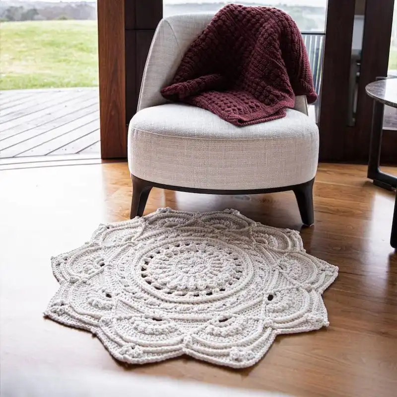 Crochet Doily Pattern, Floor Rug Pattern