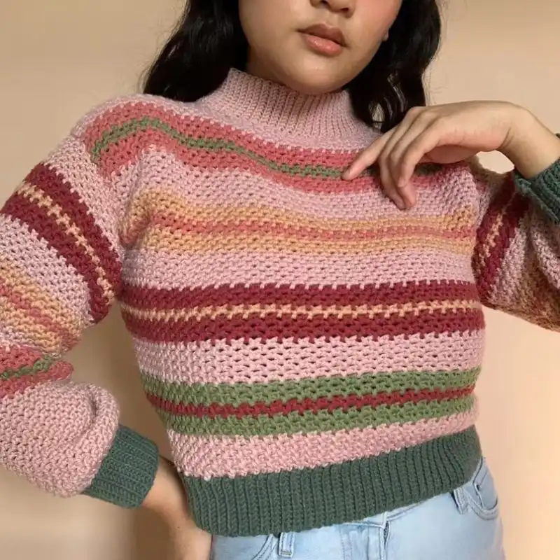 Crochet Pattern, Jasmine Sweater