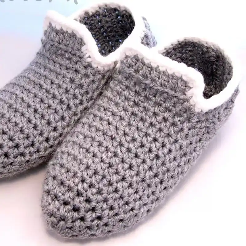 Crochet Pattern Man Cave Slippers Men’s Loafers