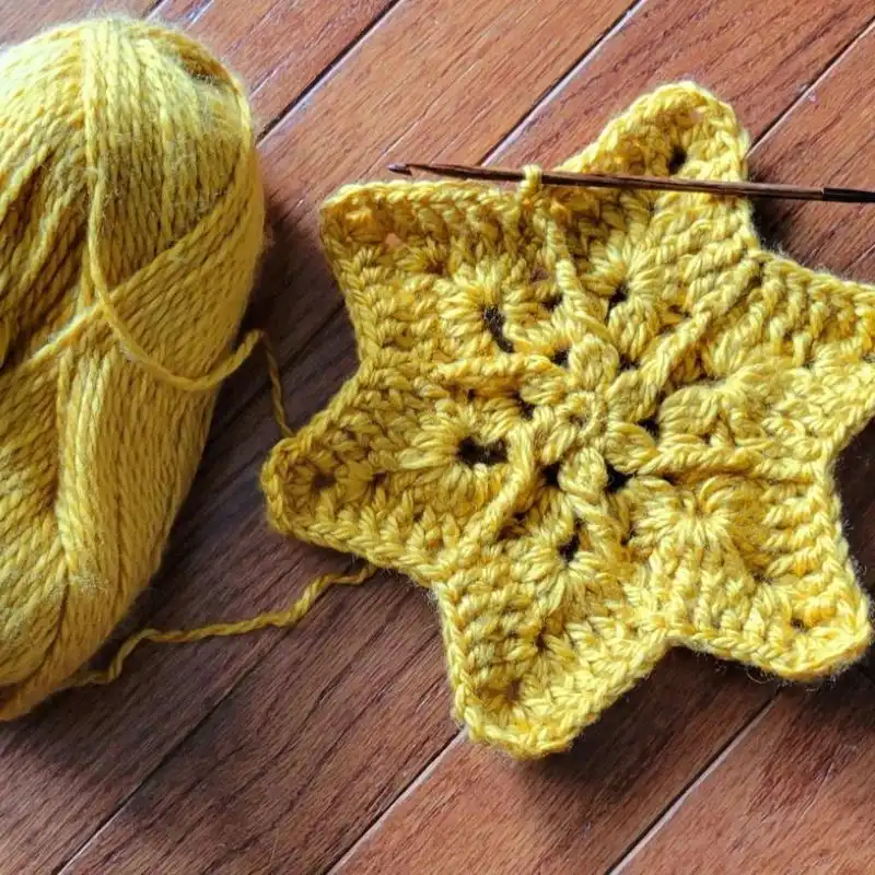Crochet Pattern Star Pillow