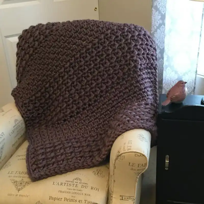 Crochet Pattern Super Chunky Blanket