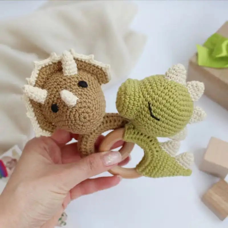 Crochet Rattle Pattern Dinosaur Gifts