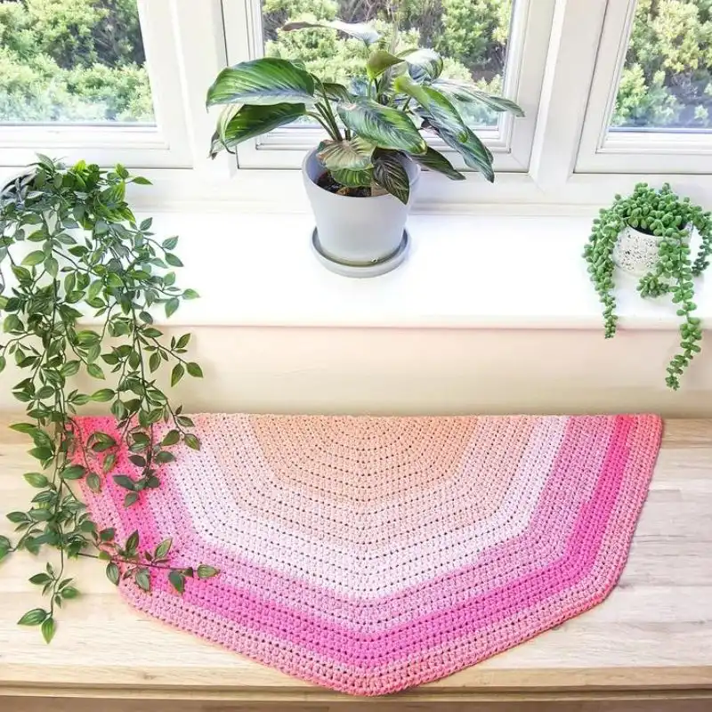 Crochet Rug PATTERN | Rainbow Rug Pattern