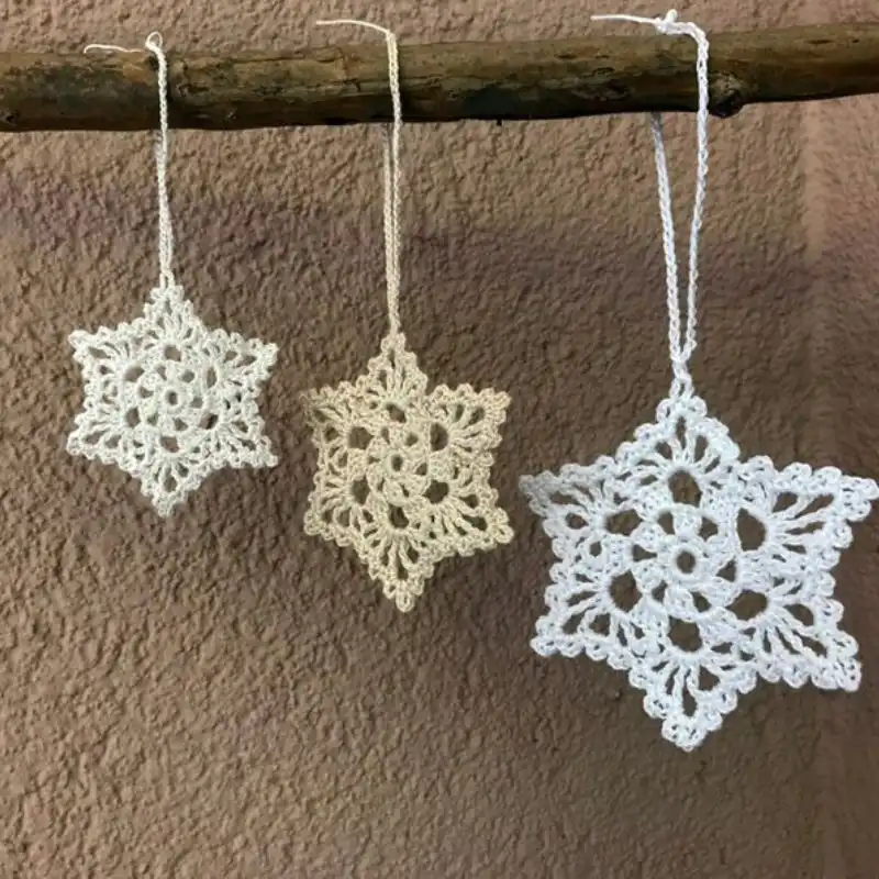 Crochet Star Snowflake Christmas Pattern