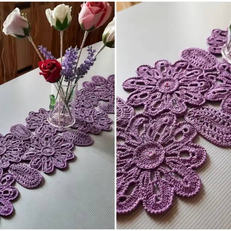 Crochet Table Runner Centerpiece Pattern