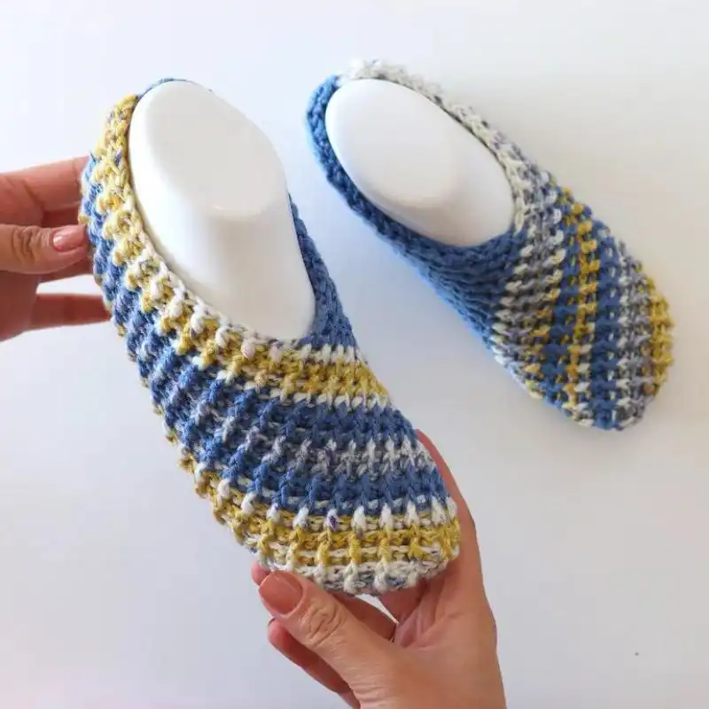Crochet The Easiest Slippers Ever Written Pattern