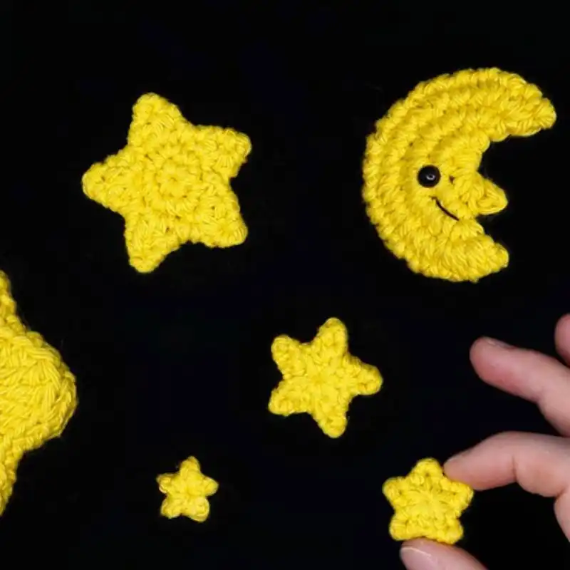 Crocheted Stars And Moon PDF And Video