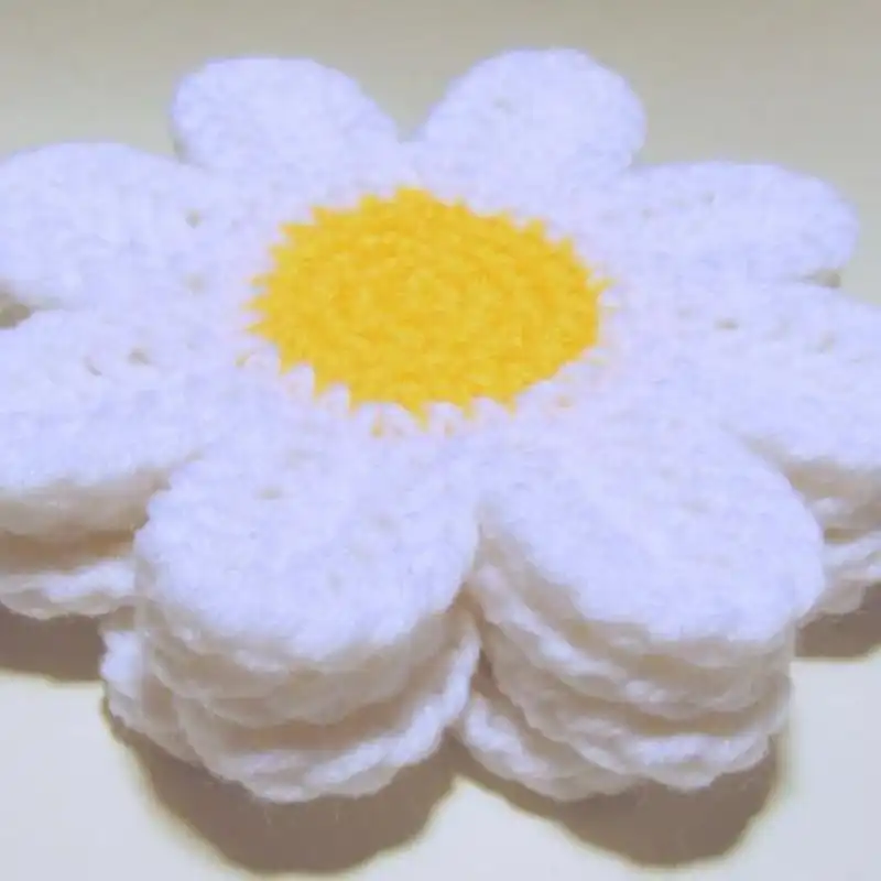 Daisy Coasters  Crochet Pattern