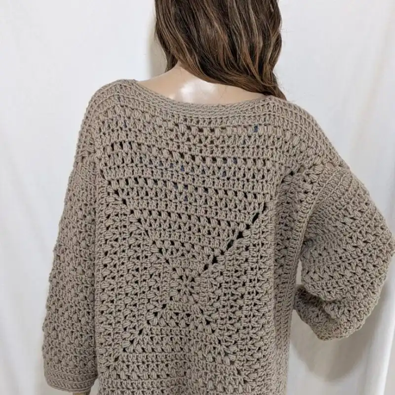 Devin Square Crochet Sweater