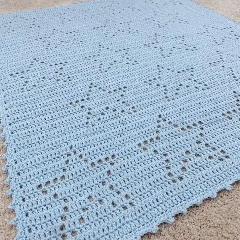 ESTELLE Blanket Pattern, Crochet Baby Blanket