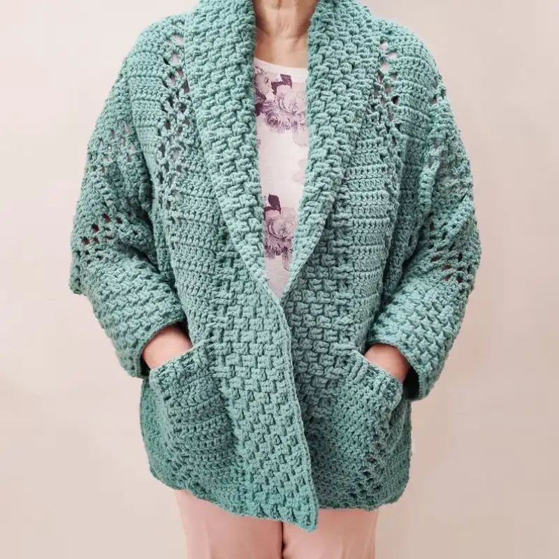 Greenlawn Crochet Shrug Cardigan