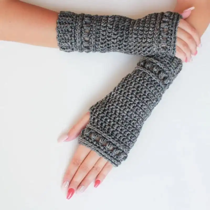 HAILEY Crochet Fingerless Gloves