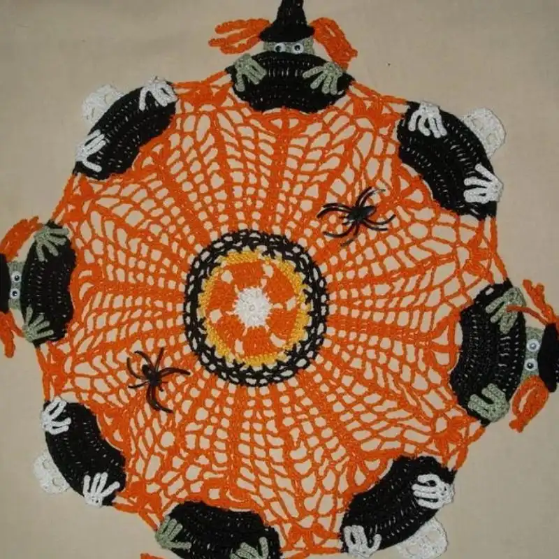 Halloween Crochet Doily Pattern