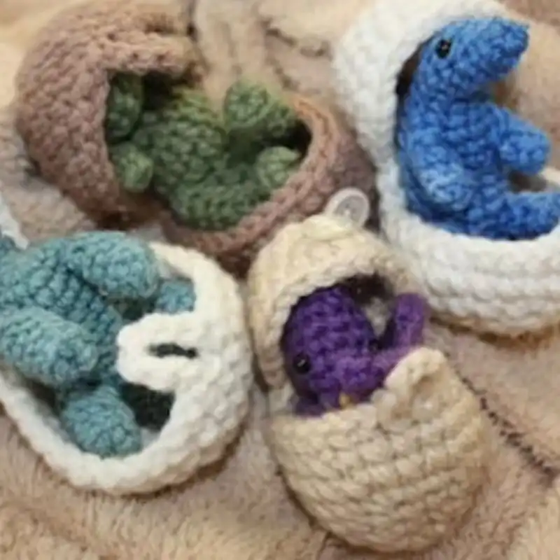 Hatching Dinosaur Eggs Crochet Pattern