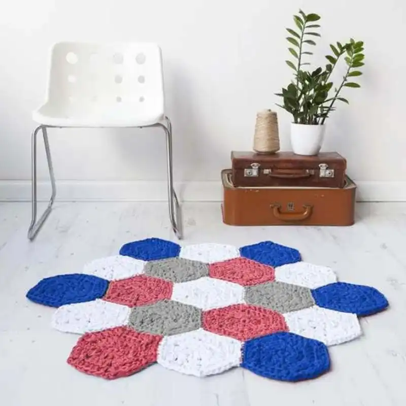 Hexie Rug Crochet Pattern Download