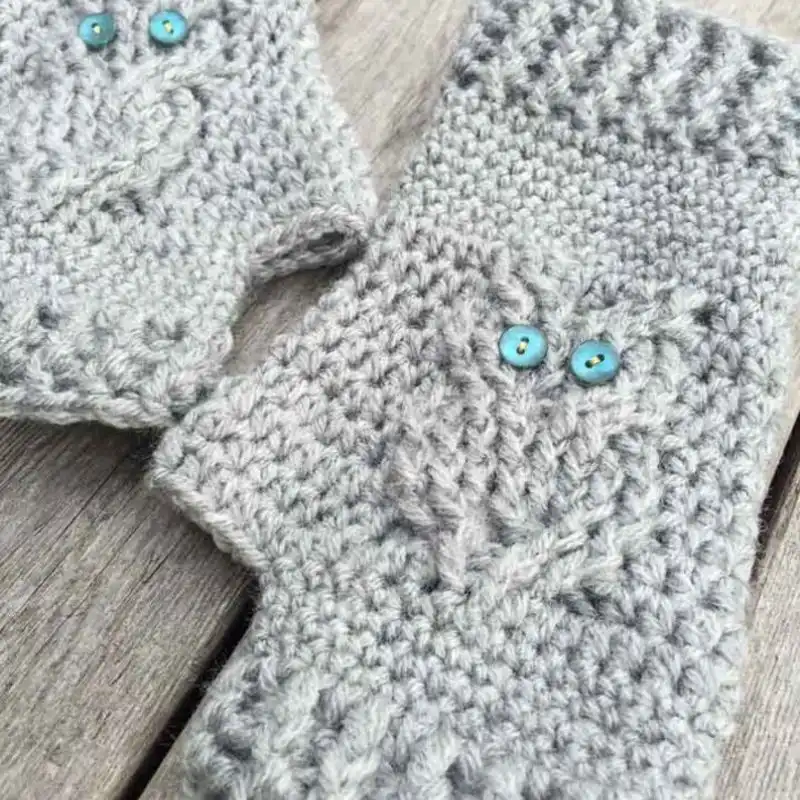 It’s A Hoot Owl Texting Gloves Crochet Pattern