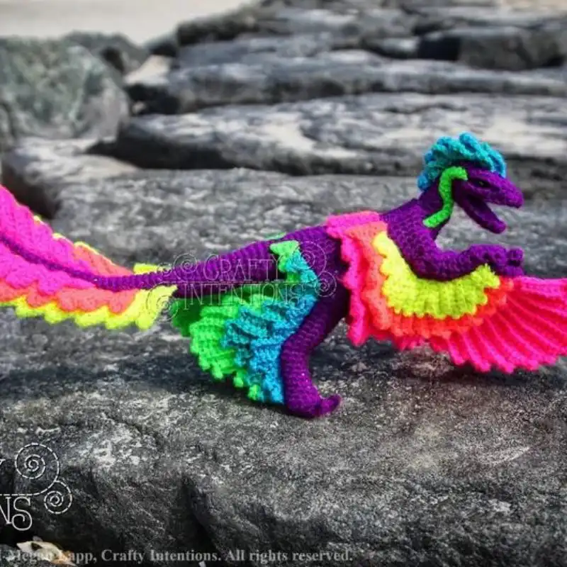 Microraptor Dinosaur Crochet Pattern