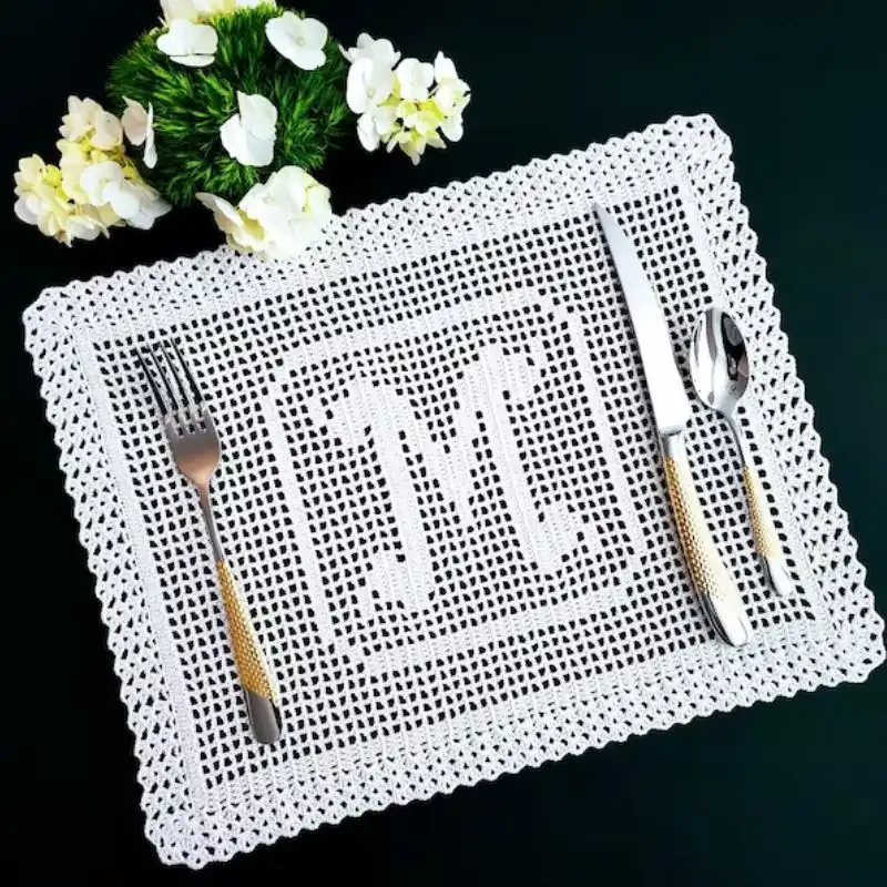 Monogram Doily And Placemat Crochet Pattern