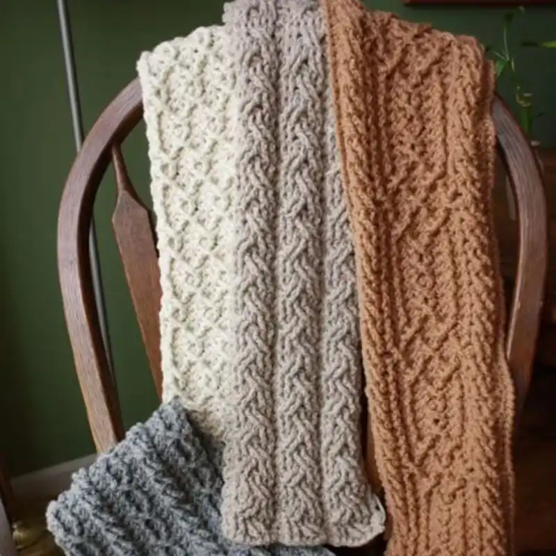 Mountain Range Scarves Crochet Pattern