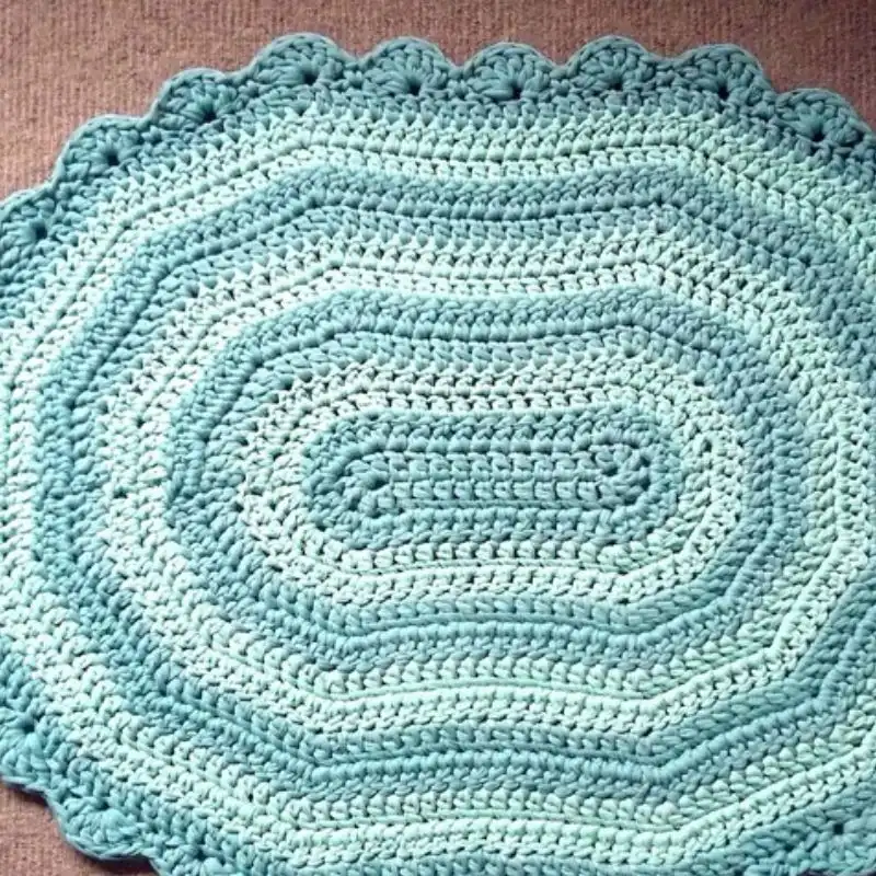 Oval Rug Crochet Pattern