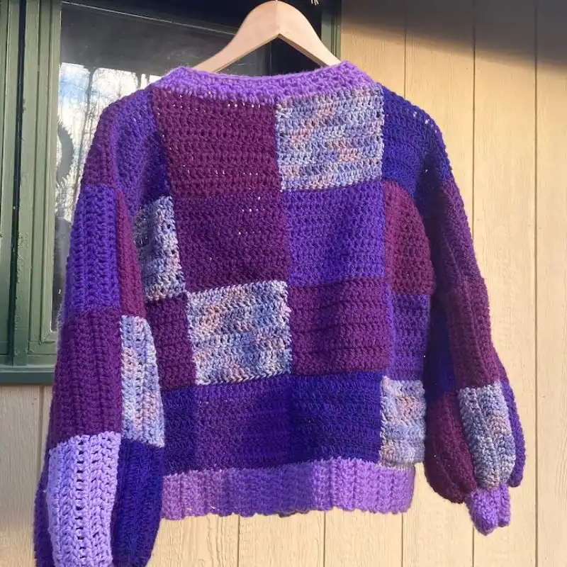 PATTERN Patchwork Sweater Crochet
