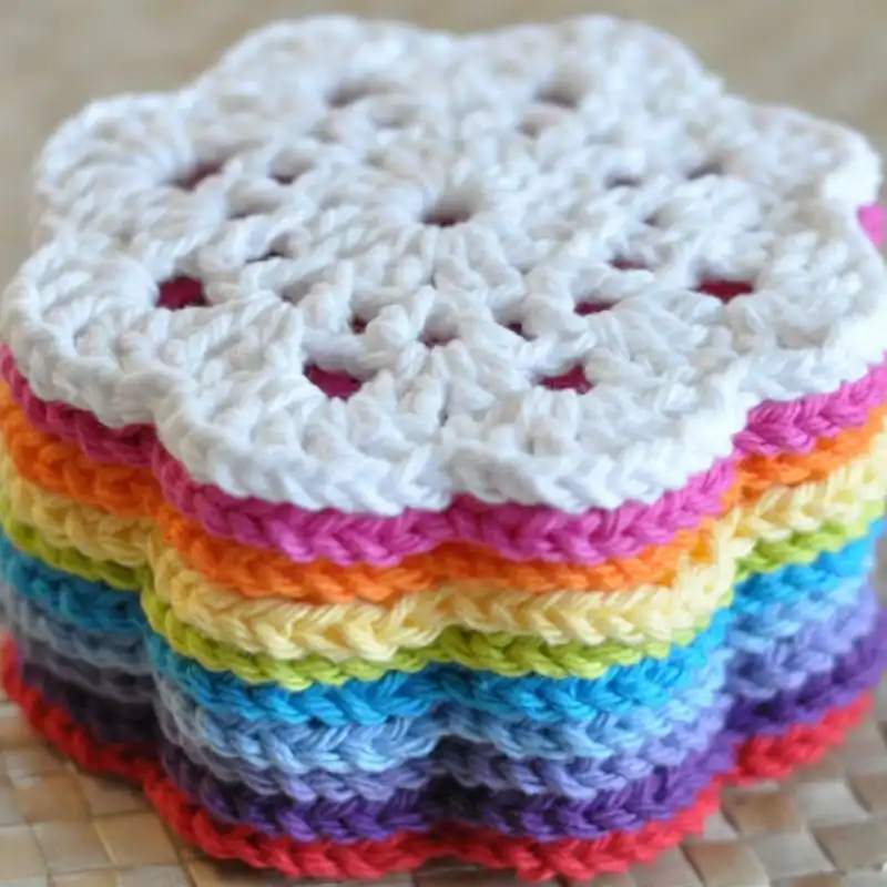 PDF Snowflower Lace Coaster Crochet Pattern