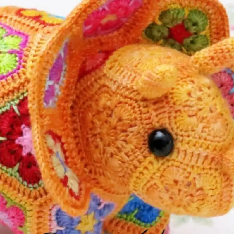 Plod The African Flower Triceratops Crochet Pattern