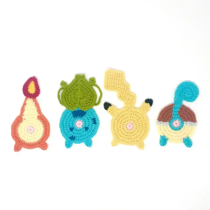 Pokébutt Coasters Crochet Pattern