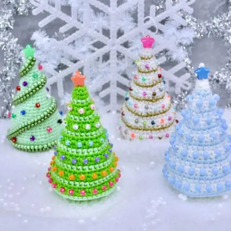 SET 4 Christmas Tree Ornaments