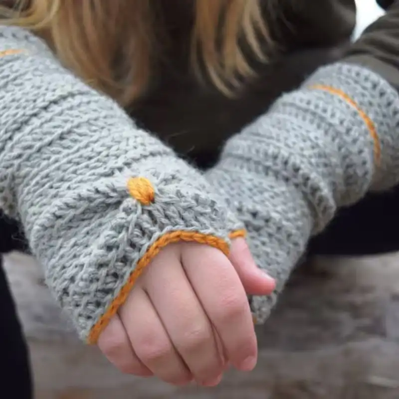 Solstice Fingerless Gloves Crochet Pattern