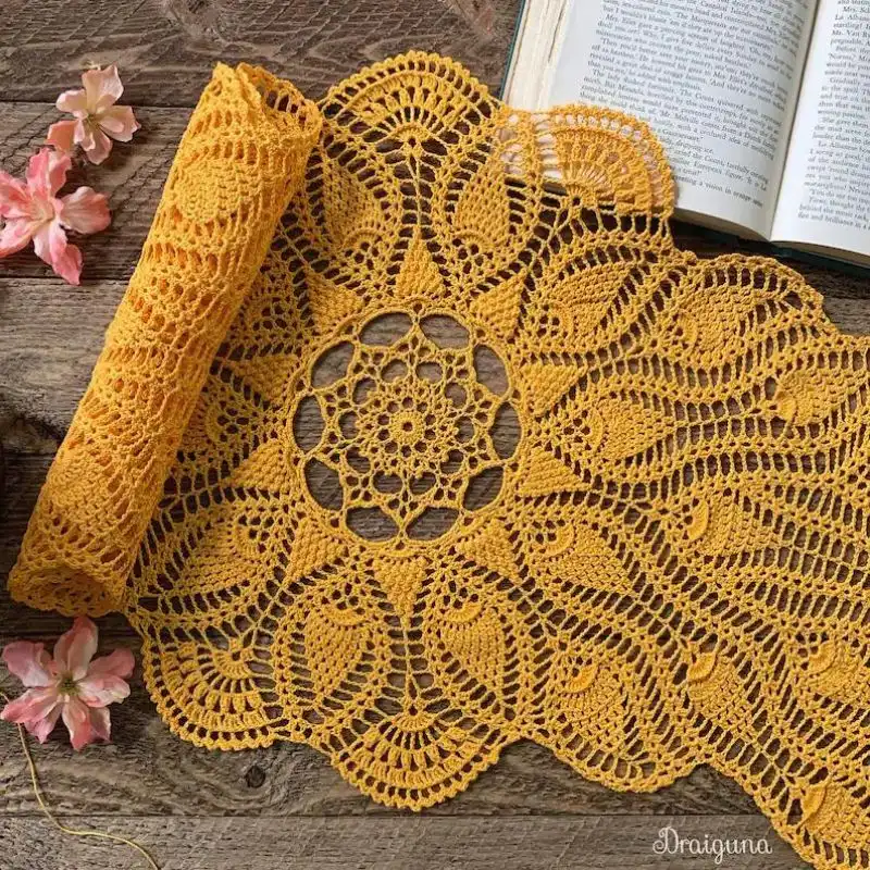 Sunspire Crochet Table Runner Pattern