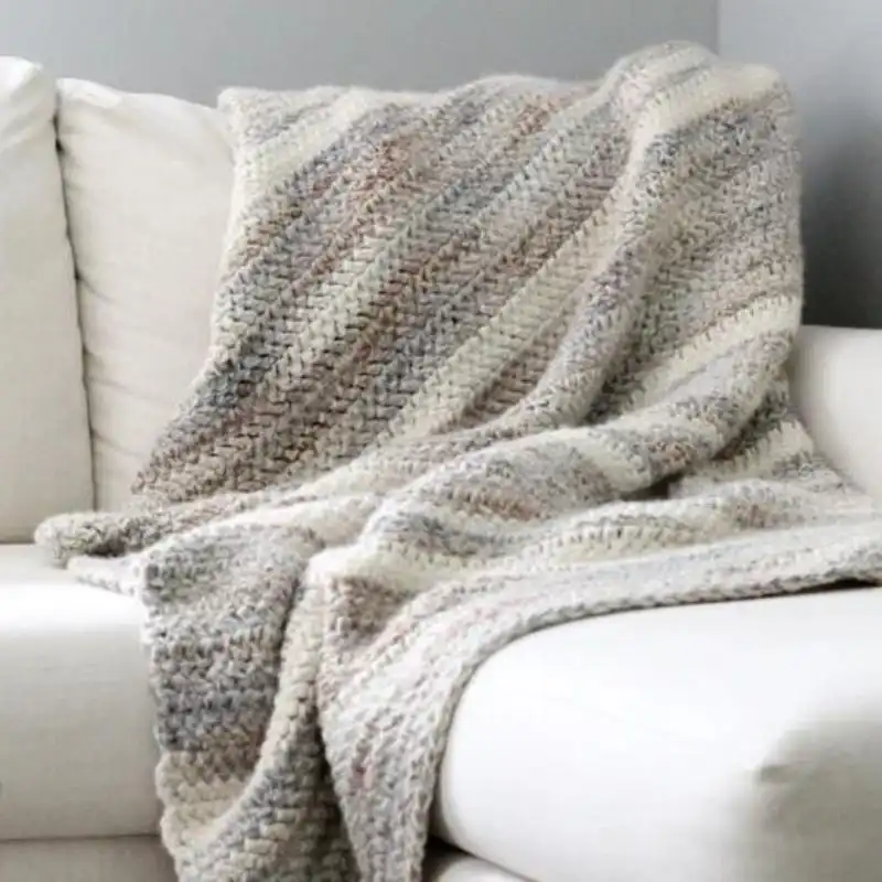 The Limestone Throw Crochet Blanket Pattern