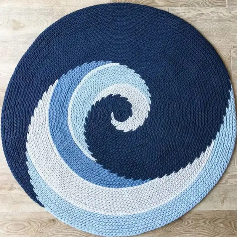 The Wave Crochet Rug