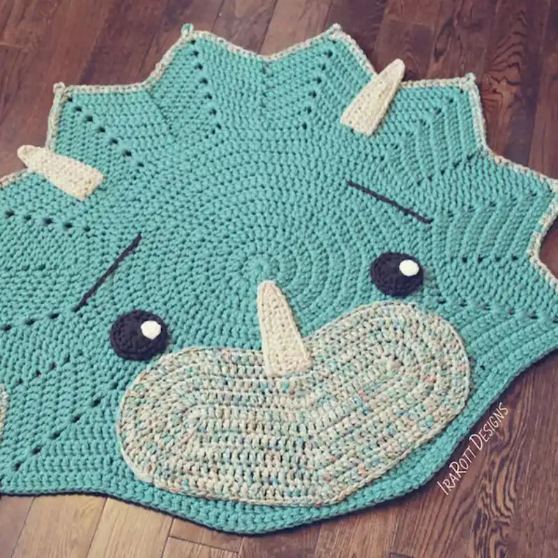 Triceratops Rug