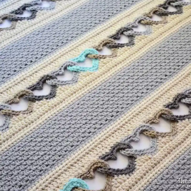 With All My Heart – Crochet Blanket Pattern