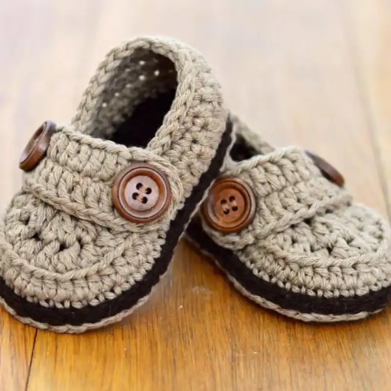 Loafer Crochet Baby Shoes