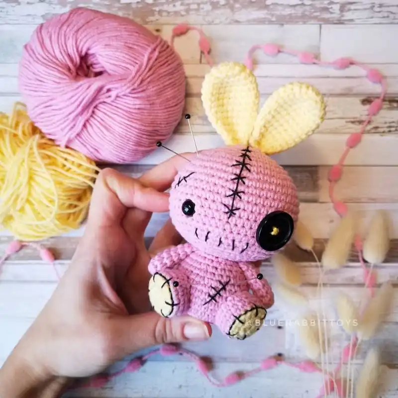 Amigurumi Voodoo Bunny Crochet Pattern Instructions