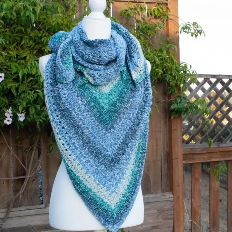 Beginner Triangle Crochet Shawl