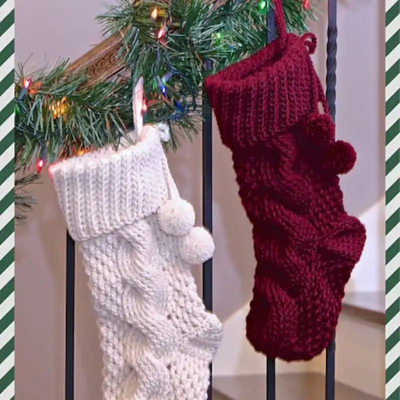 Big Bold Cabled Stocking