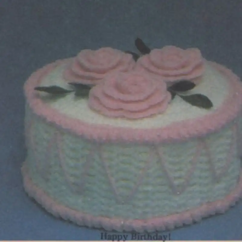 Birthday Cake Rose Crochet Pattern