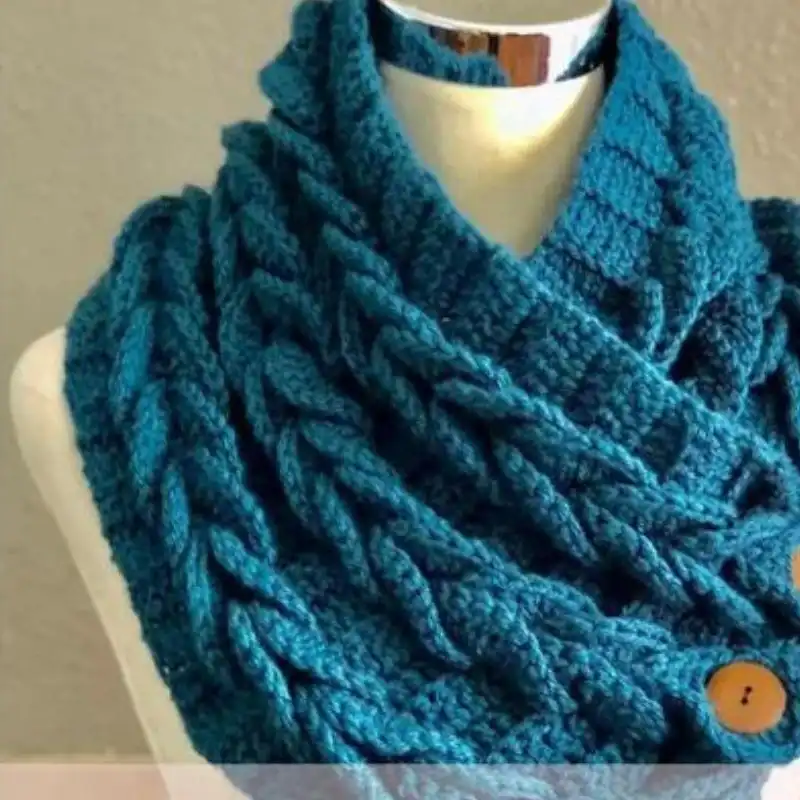 Braids Crochet Neck Warmer Pattern