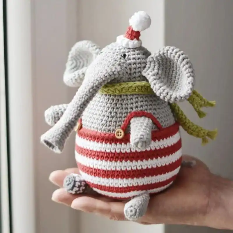 Christmas Elephant Crochet Pattern