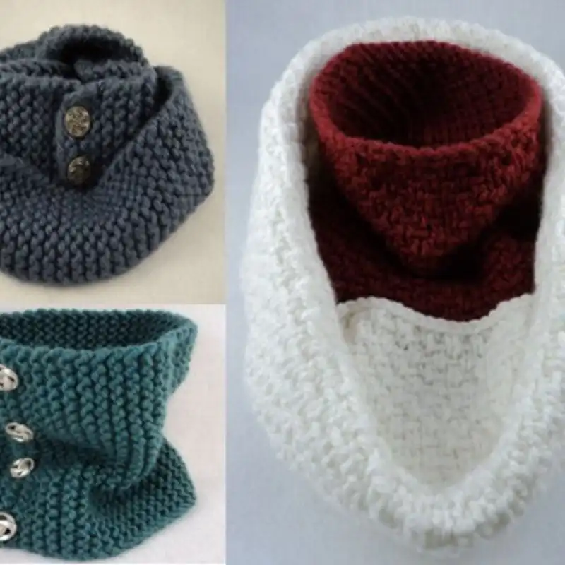 Chunky Neck Warmers Knit Pattern