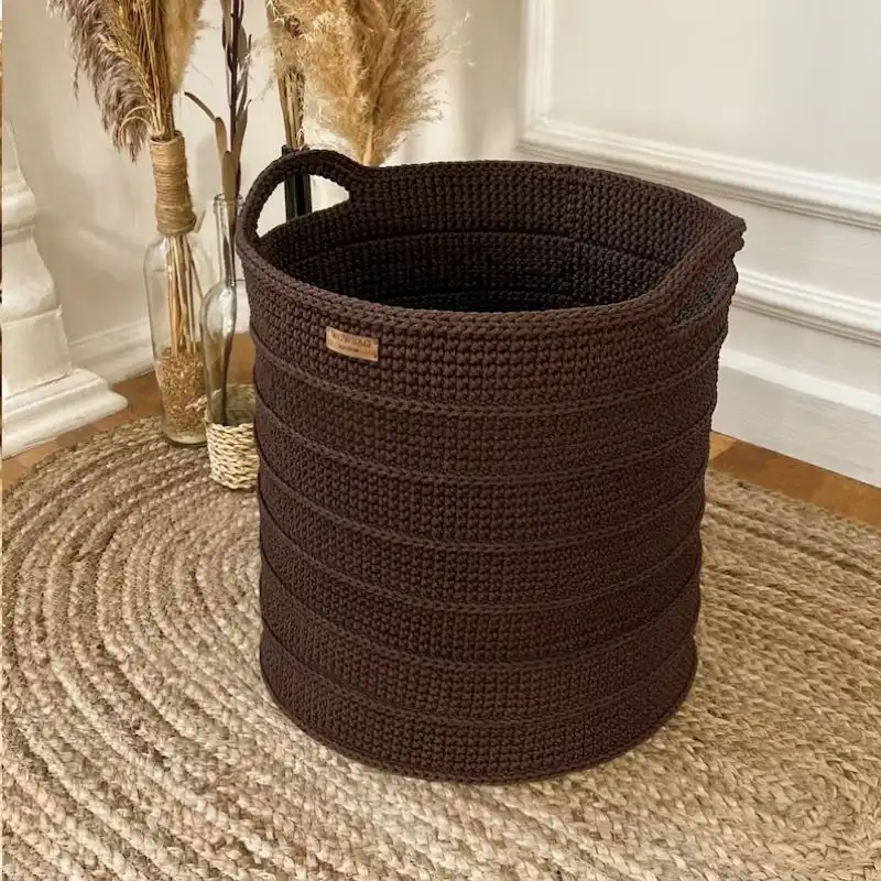 Crochet Laundry Basket