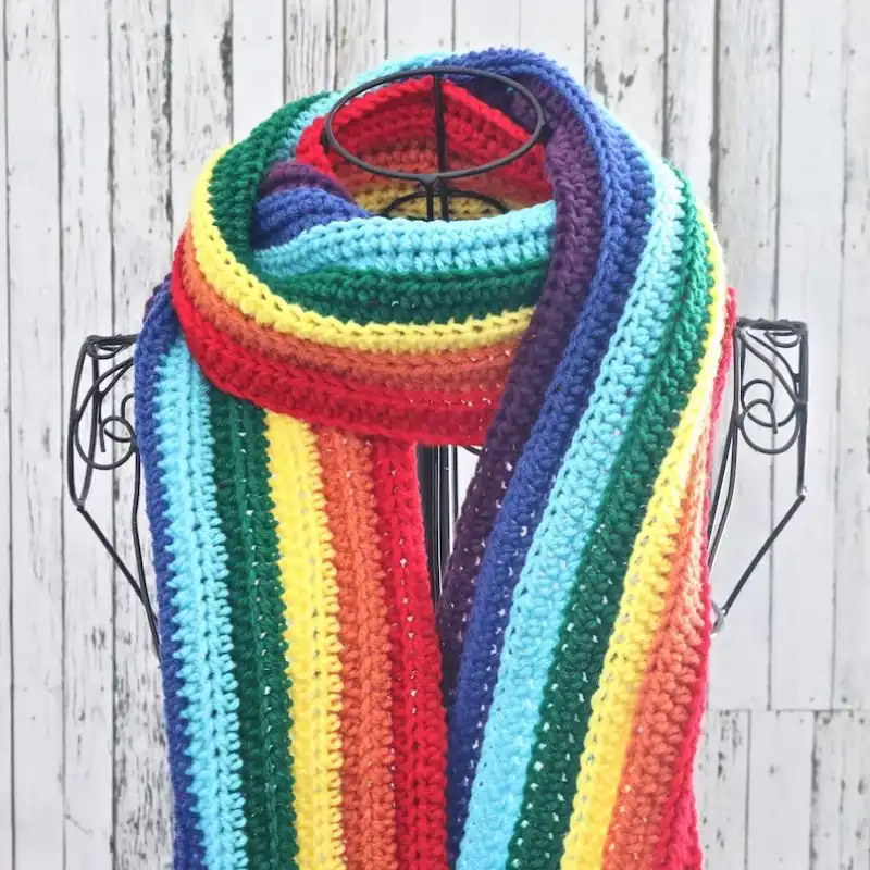 EASY Ribbed Scarf pattern
