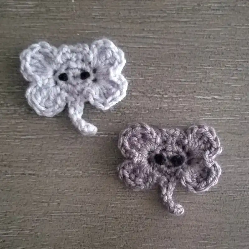 Elephant Applique Crochet Pattern
